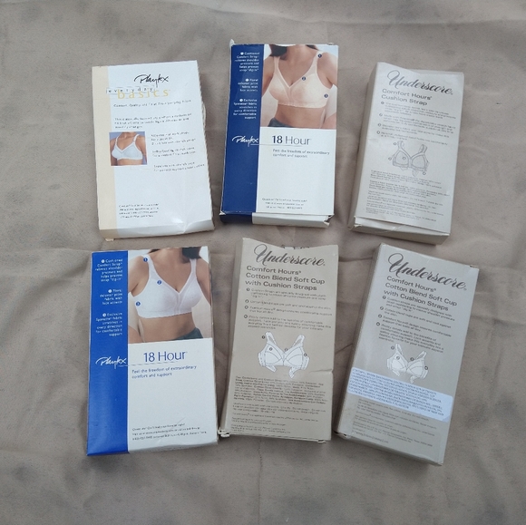 ❤️ LOT OF 9 Vintage Bra's size 36 D Playtex & underscore - Picture 2 of 4